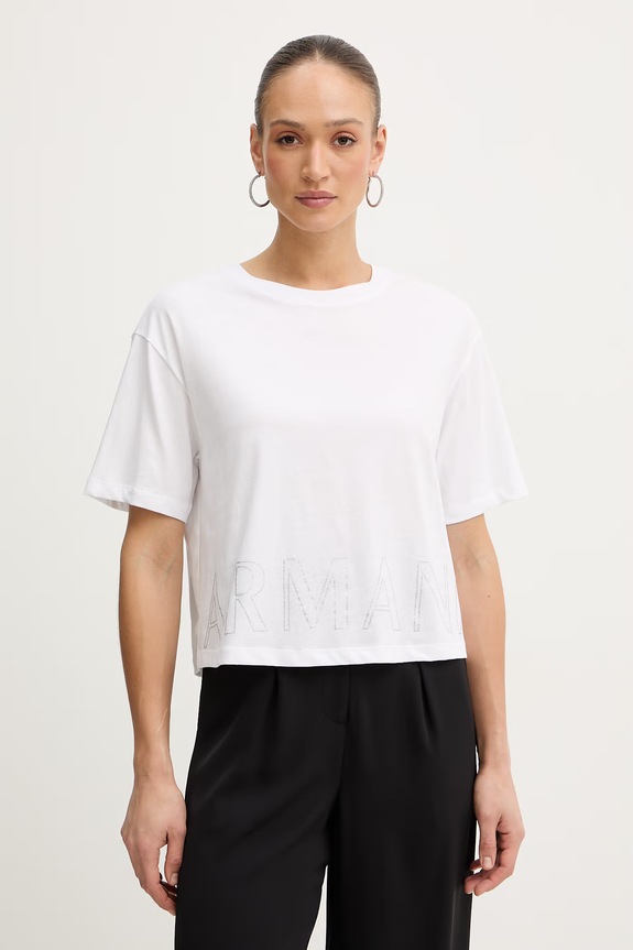 Bavlnené tričko Armani Exchange relaxed biela XW001709.AF17172