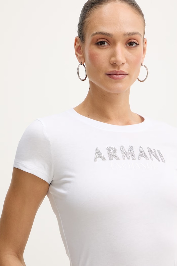 Bavlnené tričko Armani Exchange biela XW002106.AF10356