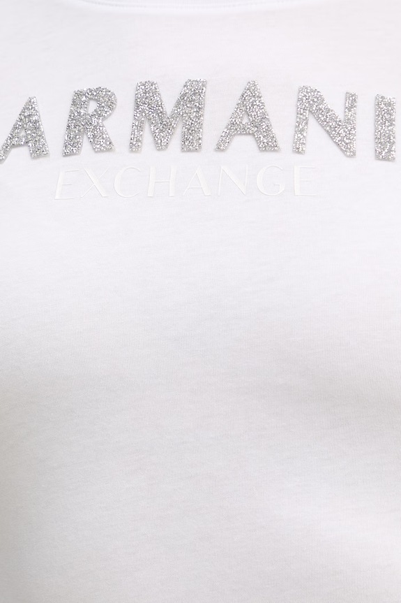 Bavlnené tričko Armani Exchange XW002106.AF10356 biela