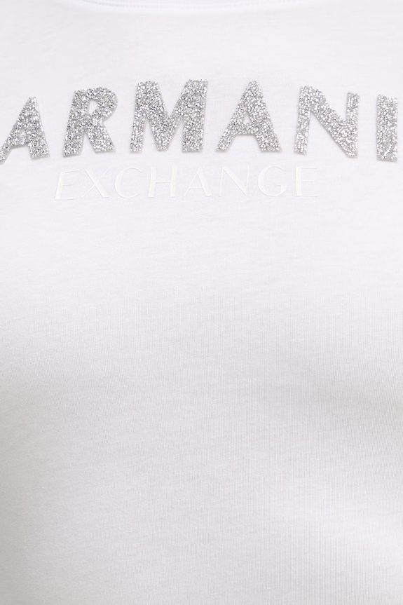 Bavlnené tričko Armani Exchange XW002106.AF10356 biela