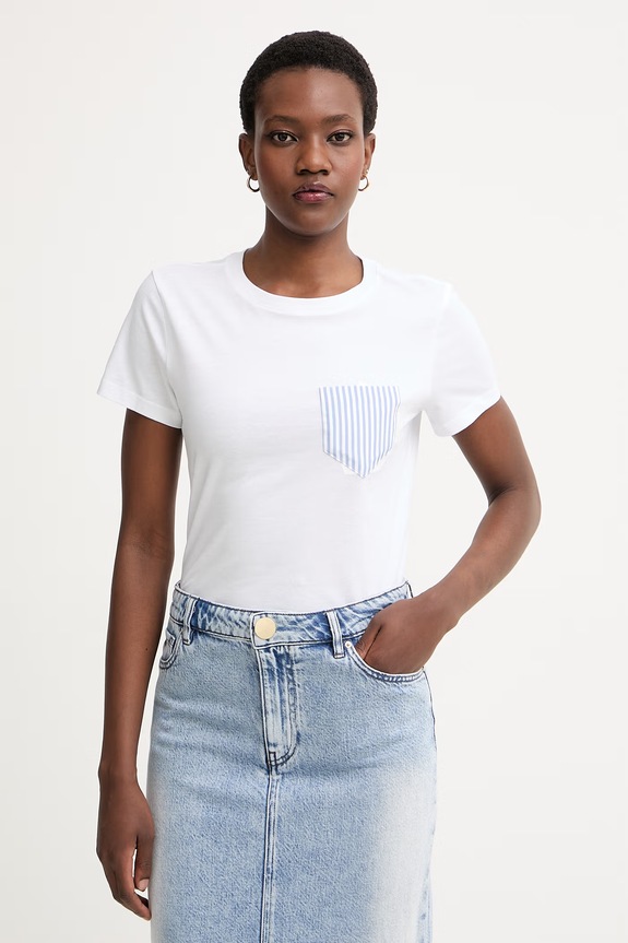 Armani Exchange tričko dámske bavlnené biela XW002190.AF10356