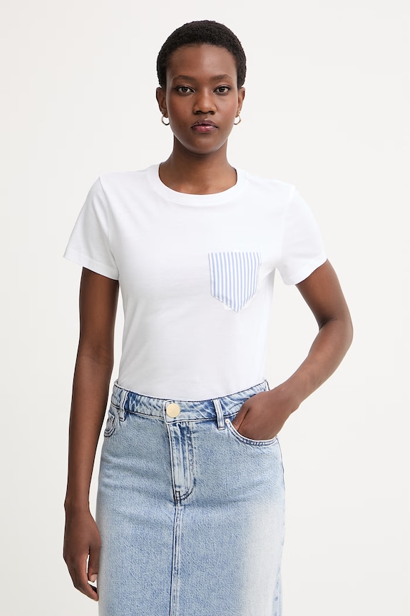 Armani Exchange tričko dámske bavlnené biela XW002190.AF10356