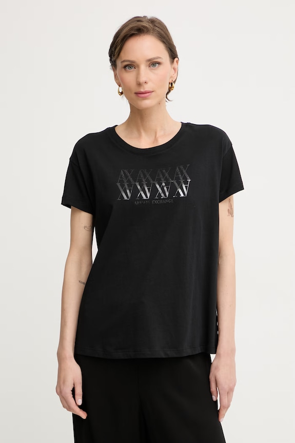 Armani Exchange tričko dámske bavlnené čierna XW002290.AF17172