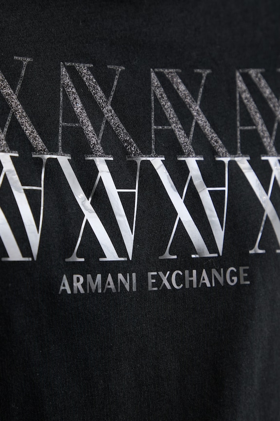 Armani Exchange tričko dámske bavlnené XW002290.AF17172 čierna