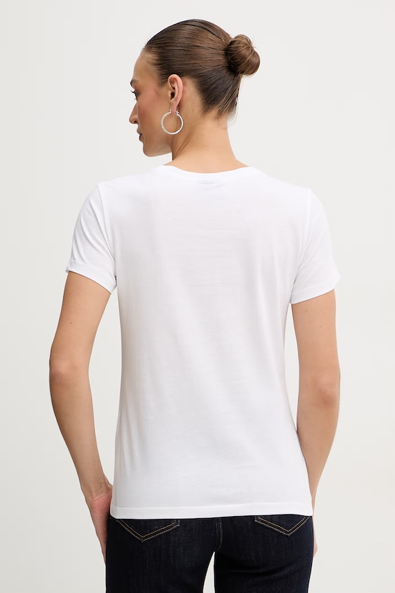 Oblečenie Bavlnené tričko Armani Exchange XW002294.AF17172 biela