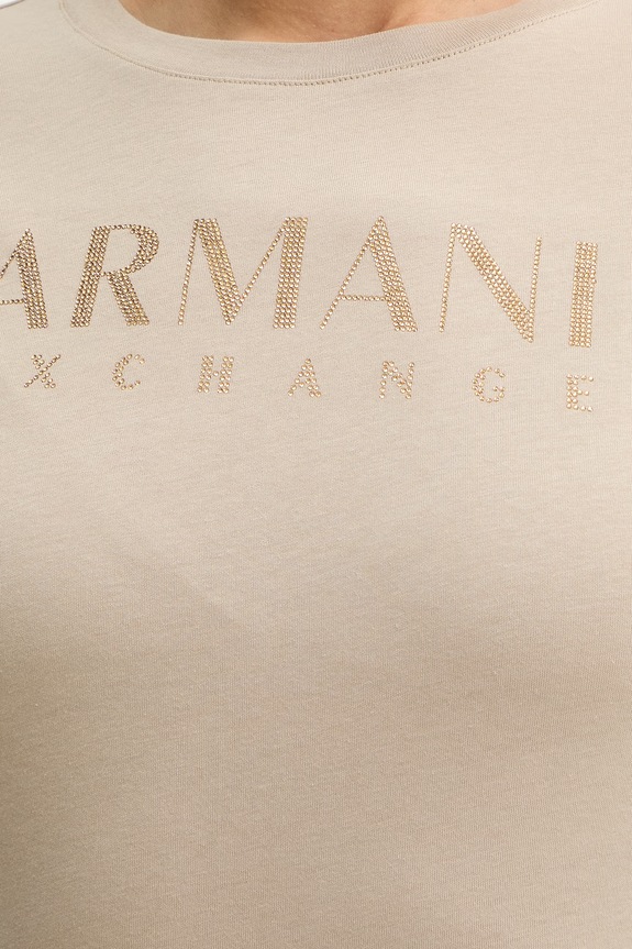 Bavlnené tričko Armani Exchange XW002294.AF17172 béžová
