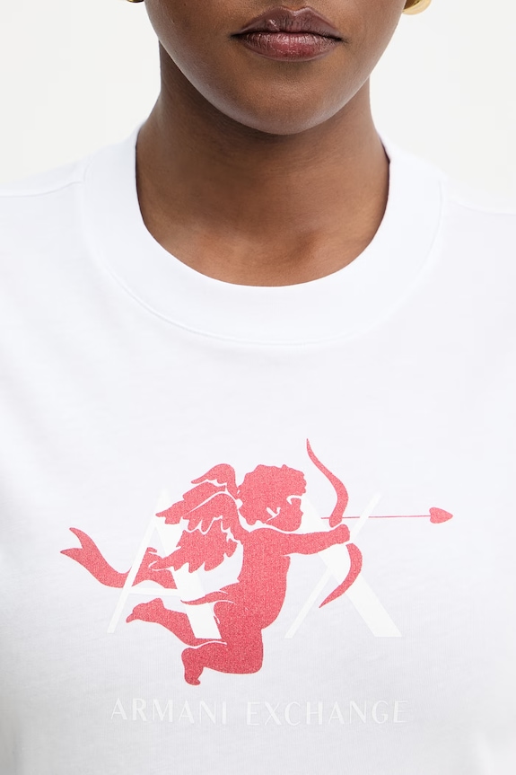 Armani Exchange t-shirt női pamut XW002296.AF17172 fehér