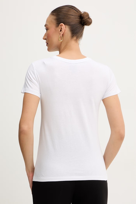 Oblečenie Bavlnené tričko Armani Exchange XW002316.AF10358 biela