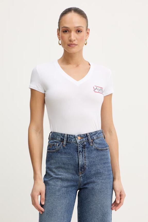 Tričko Armani Exchange potlač biela XW002318.AF16294