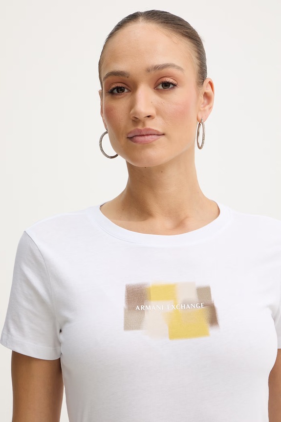 Bavlnené tričko Armani Exchange biela XW002322.AF10356