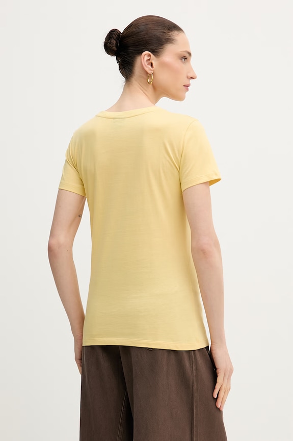 Armani Exchange tricou din bumbac XW002322.AF10356 galben SS26