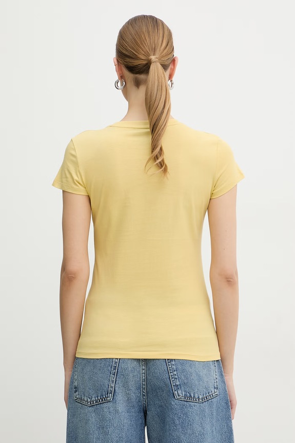 Oblečenie Bavlnené tričko Armani Exchange XW002327.AF10358 žltá