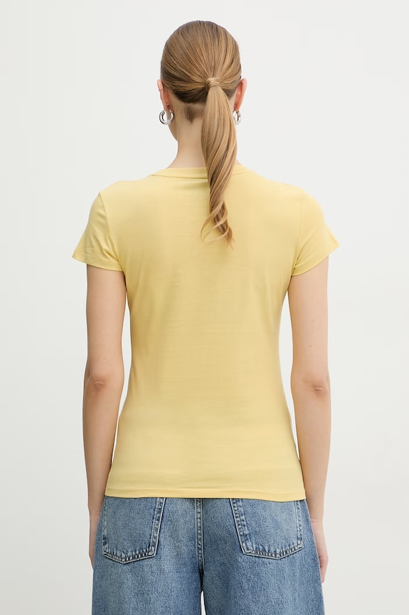 Oblečenie Bavlnené tričko Armani Exchange XW002327.AF10358 žltá