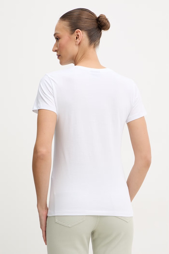 Oblečenie Bavlnené tričko Armani Exchange XW002330.AF10356 biela