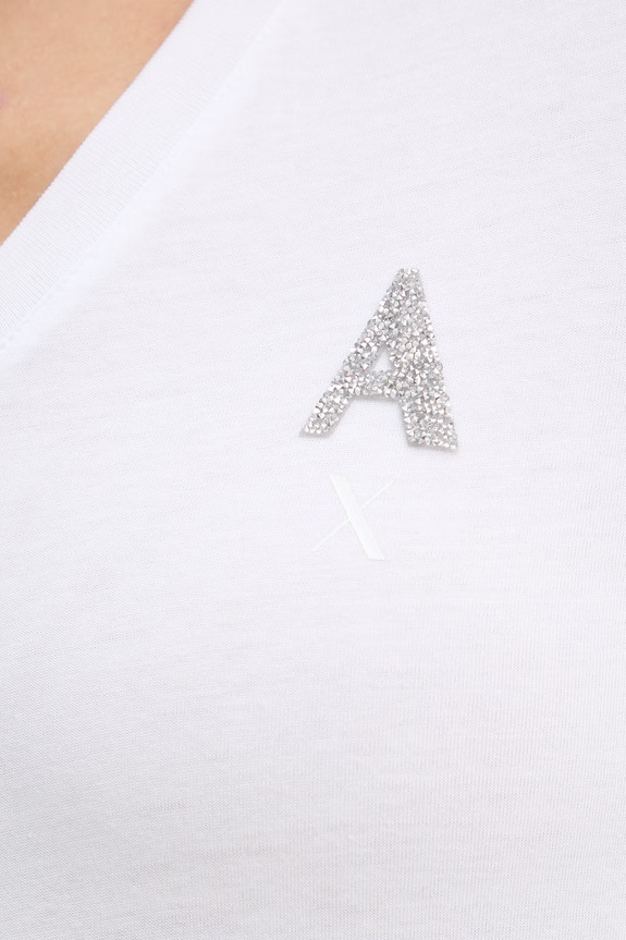 Bavlnené tričko Armani Exchange XW002330.AF10356 biela