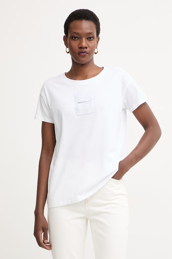 Armani Exchange tričko dámske bavlnené biela XW002338.AF10356