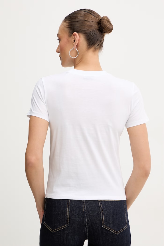Oblečenie Bavlnené tričko Armani Exchange XW002340.AF10358 biela