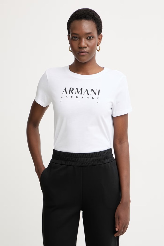 Armani Exchange tričko dámske bavlnené biela XW002345.AF10356