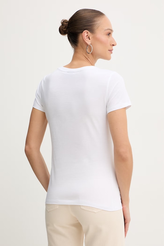 Oblečenie Bavlnené tričko Armani Exchange XW002348.AF10356 biela