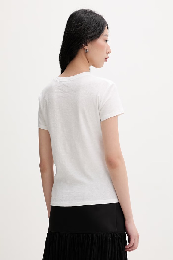 Odzież Miss Sixty T-shirt damski z bawełną 6M1SJ72110 beżowy