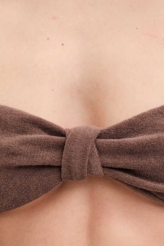Perfect Moment női melltartós bikini felső Terry W3001376 barna