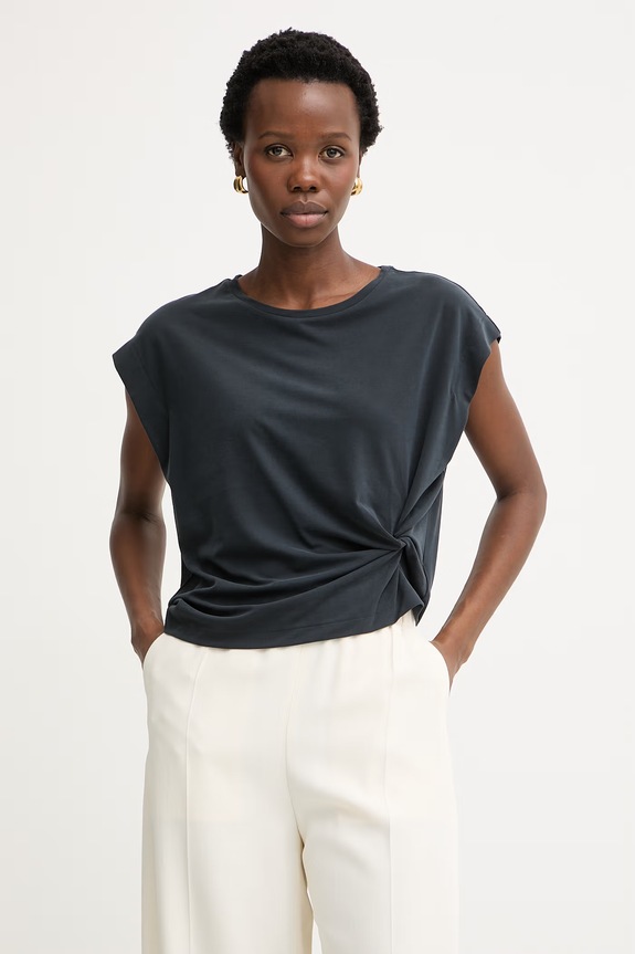 BOSS Orange T-shirt da donna con modal C Ebony nero 50553458