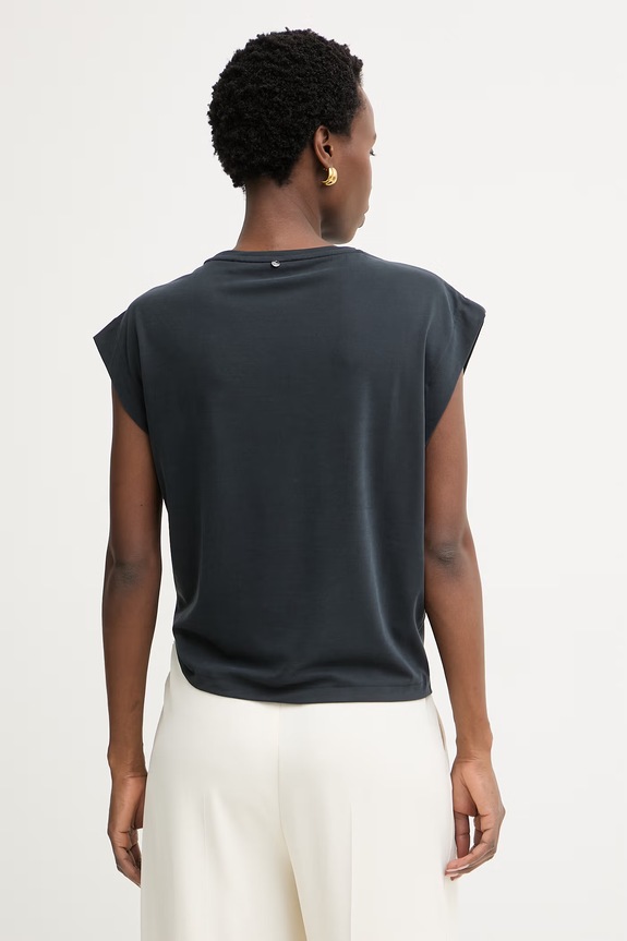 Abbigliamento BOSS Orange T-shirt da donna con modal C Ebony 50553458 nero