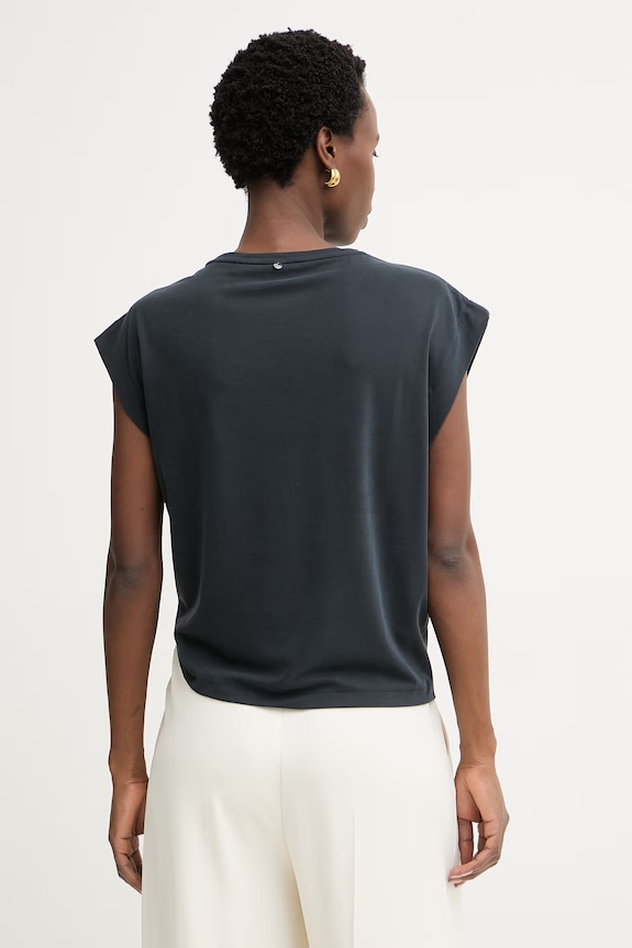 Abbigliamento BOSS Orange T-shirt da donna con modal C Ebony 50553458 nero