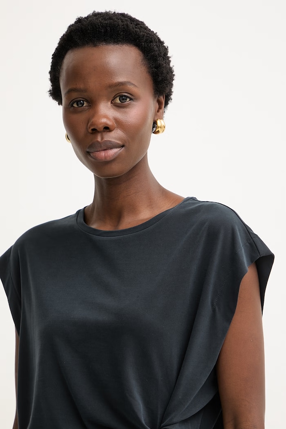 BOSS Orange T-shirt da donna con modal C Ebony nero 50553458