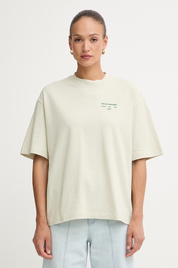Odzież BOSS Orange t-shirt damski bawełniany C Eboys 2 50559078 zielony