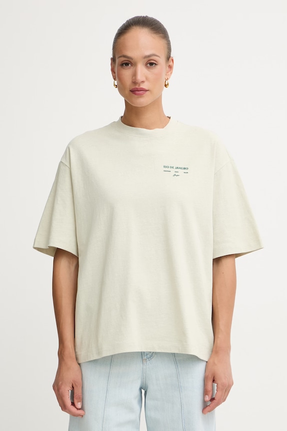 Odzież BOSS Orange t-shirt damski bawełniany C Eboys 2 50559078 zielony