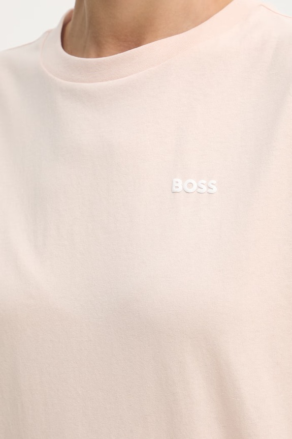 BOSS Orange t-shirt γυναικείο βαμβακερό 50568699 πορτοκαλί