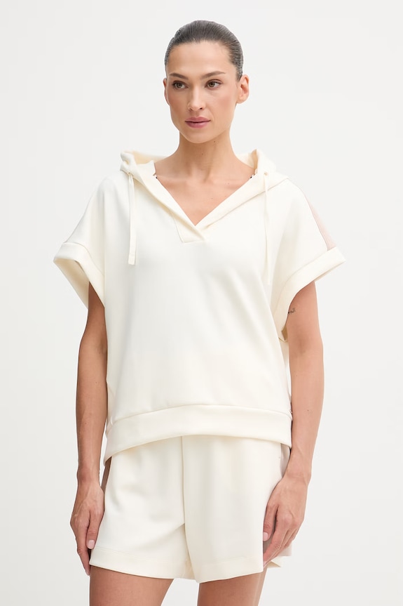 BOSS bluza lounge damska z modalem Mirage_Top H. beżowy 50561076