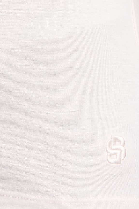 BOSS tricou basic pentru femei cu amestec de mătase Evyta 50561508 roz