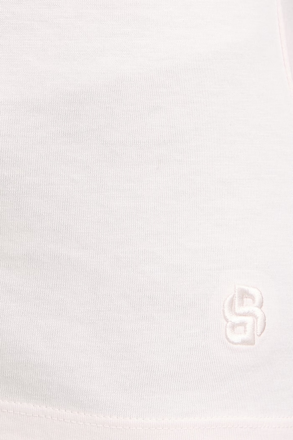 BOSS tricou basic pentru femei cu amestec de mătase Evyta 50561508 roz