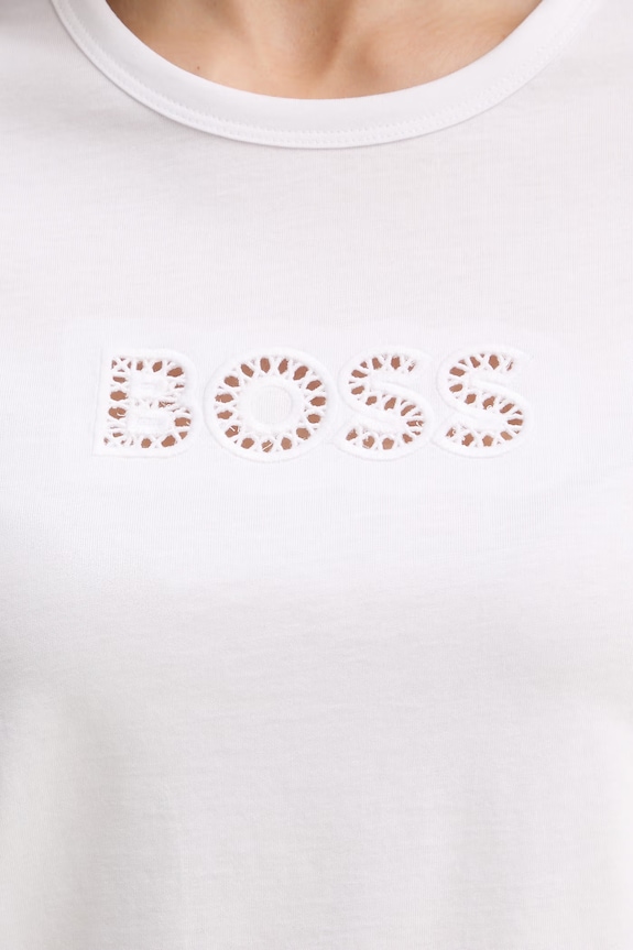 BOSS tricou basic femei din bumbac Eventsa11 50562055 alb