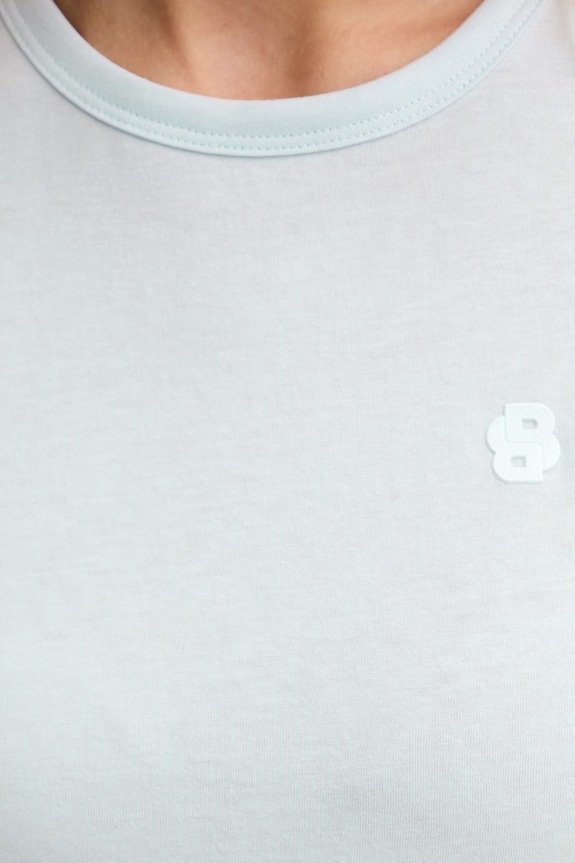 BOSS T-shirt basic damski bawełniany Eventsa11 50562055 niebieski