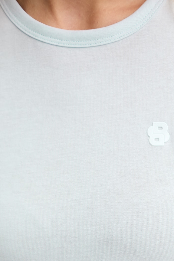 BOSS T-shirt basic damski bawełniany Eventsa11 50562055 niebieski