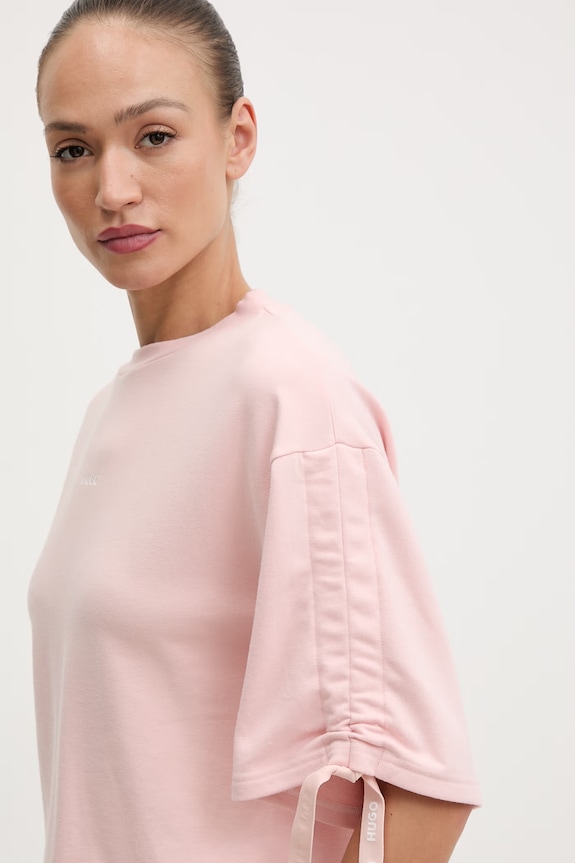 HUGO футболка lounge женская CASUAL_t-shirt розовый 50561045