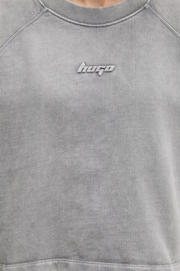 HUGO Blue oversize tričko dámske bavlnené Dorlina_B_1 50559463 sivá