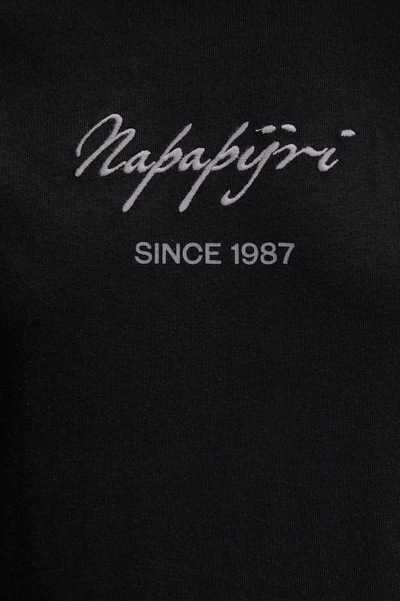 Детская хлопковая футболка Napapijri BARYTE NP0A4I8Y9411 чёрный