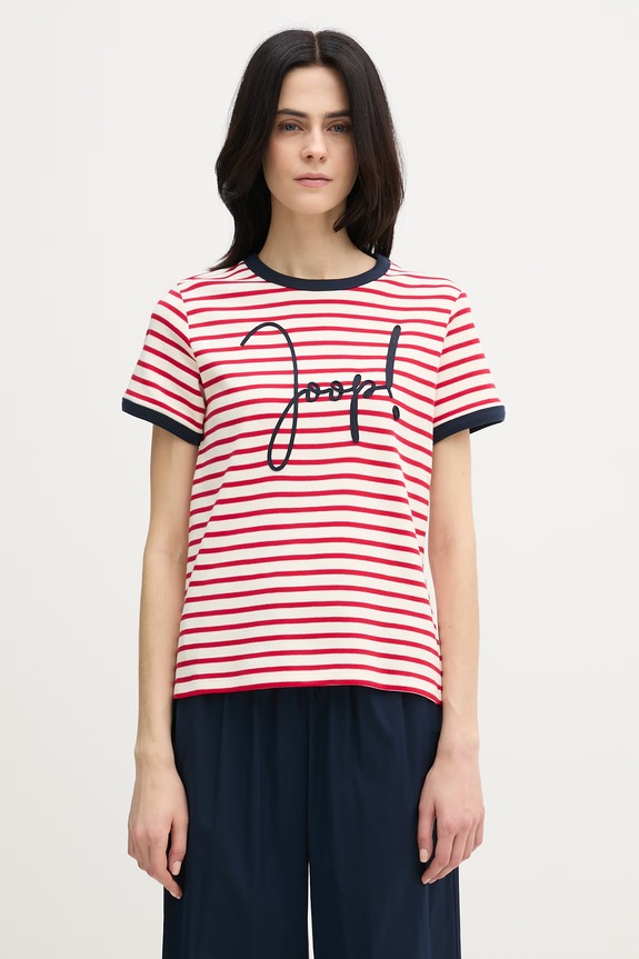 Joop! t-shirt in cotone regolare rosso 30102373