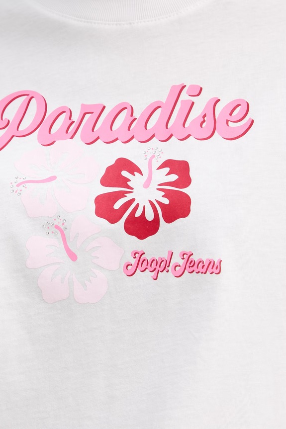 Joop! t-shirt damski bawełniany 30102435 biały