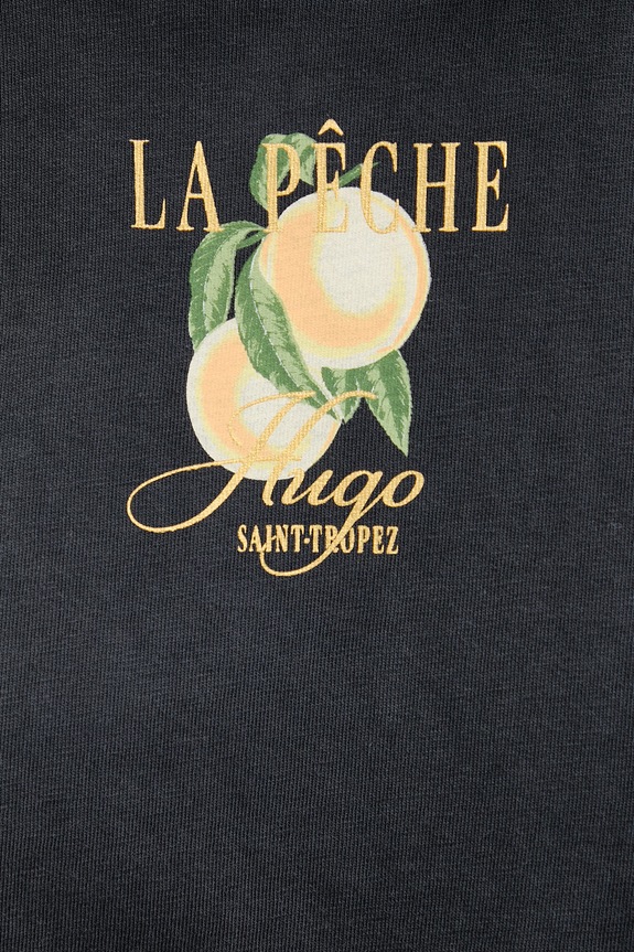 HUGO tricou pentru femei, din bumbac Vintage Tee_24 50561264 gri