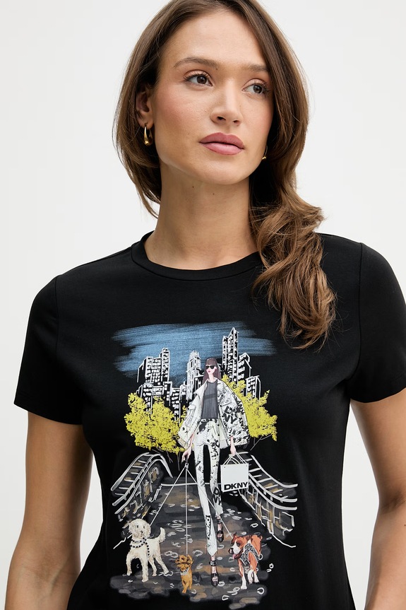 Футболка Dkny чорний P61M0WNA