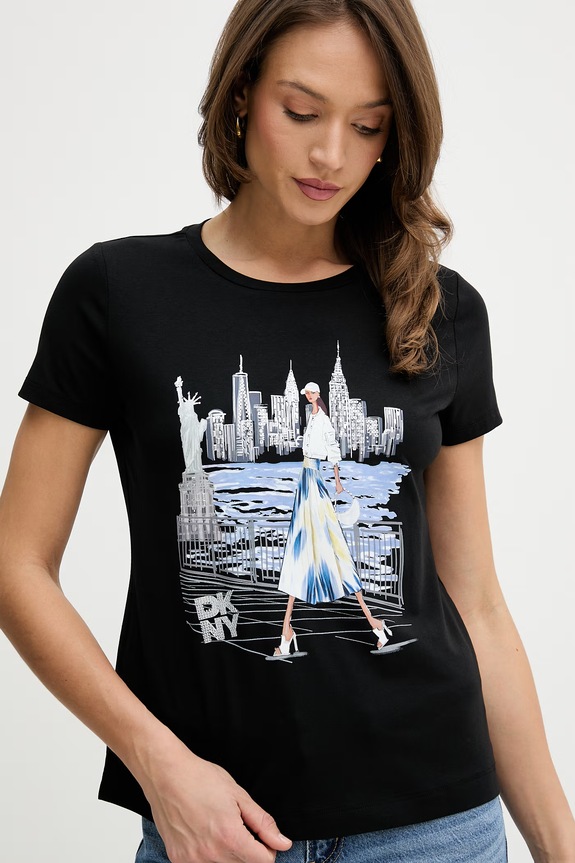 Футболка Dkny чорний P61MPWNA