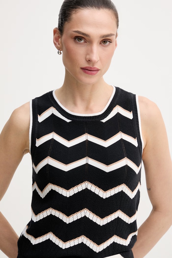 Bavlněný top Dkny černá DJ6R0206