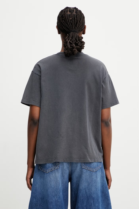 Oblečenie Anine Bing CADE TEE PALMS - WASHED GREY tričko bavlnené dámske A.08.12162.WBL1 sivá
