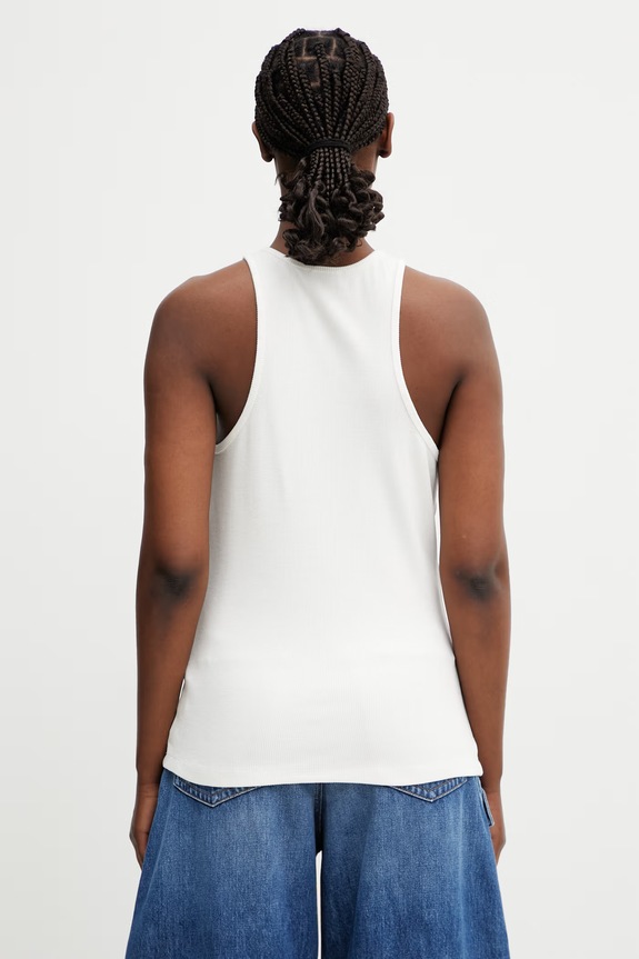 Oblečení Anine Bing COLE TANK top dámský z viskózy A.08.12206.IVY42 béžová