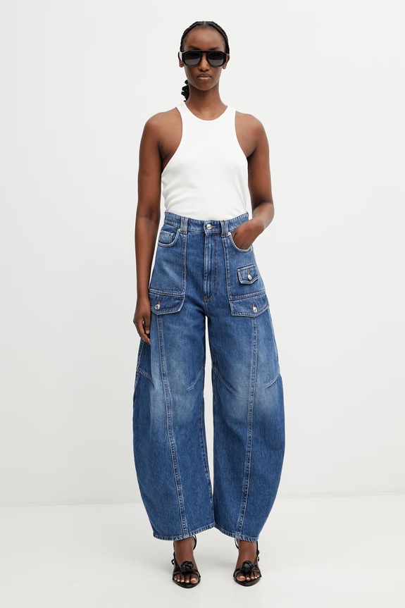 Anine Bing COLE TANK top dámský z viskózy A.08.12206.IVY42 béžová